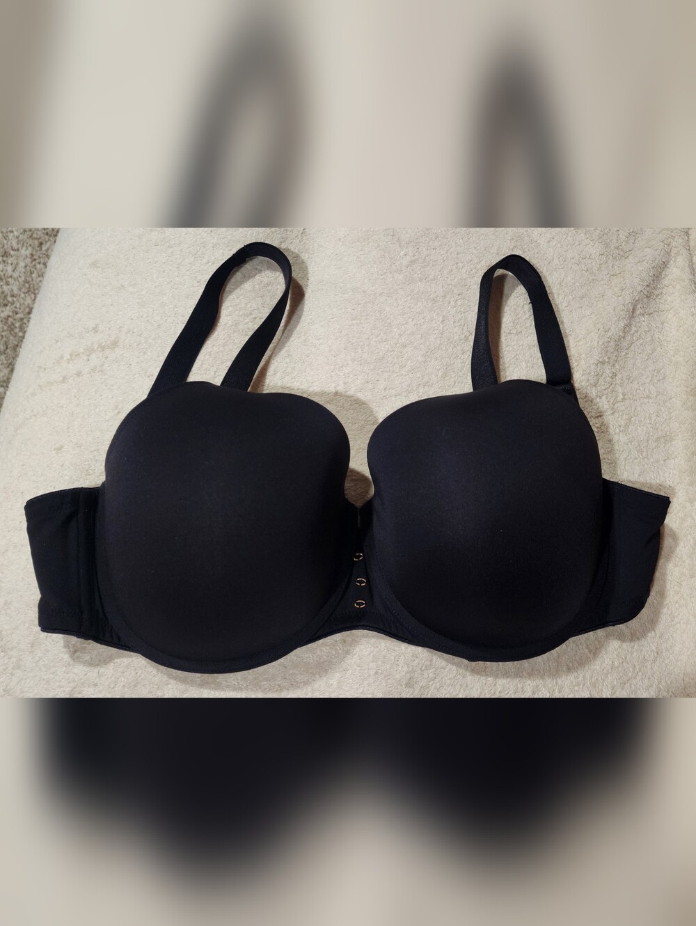 Le Mystere No 9 Envie Convertible T Shirt Bra 7959 Black Adjustable Straps 38E